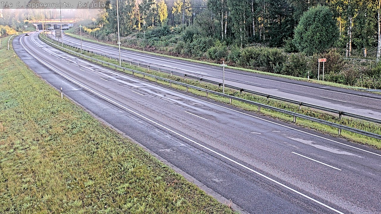 Weather Camera Image Road 6 Lappeenranta, Reijola, Lappeenranta, Etelä-Karjala