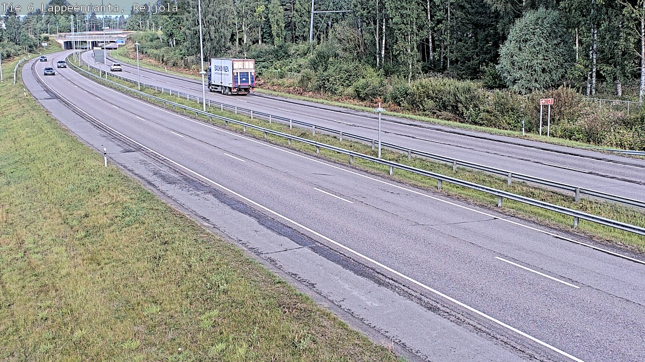 Weather Camera Image Road 6 Lappeenranta, Reijola, Lappeenranta, Etelä-Karjala