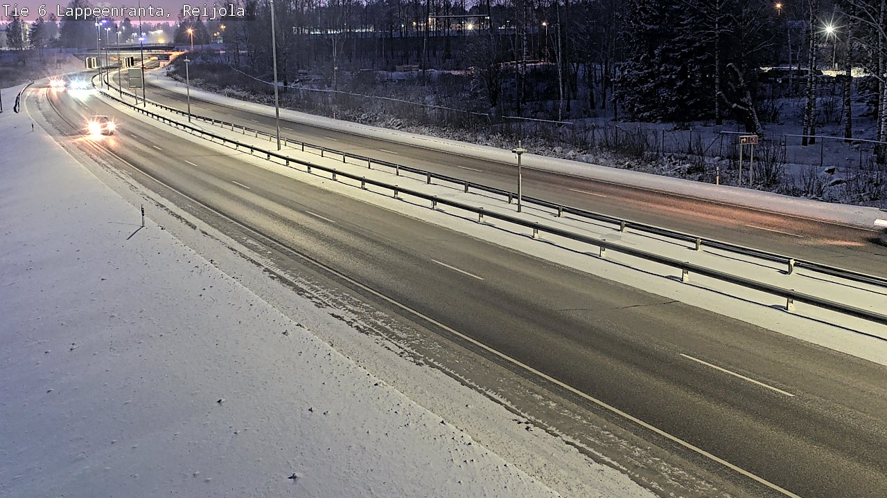 Weather Camera Image Road 6 Lappeenranta, Reijola, Lappeenranta, Etelä-Karjala
