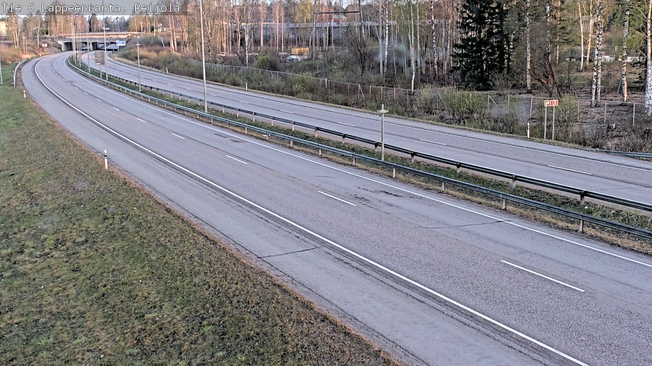 Weather Camera Image Road 6 Lappeenranta, Reijola, Lappeenranta, Etelä-Karjala