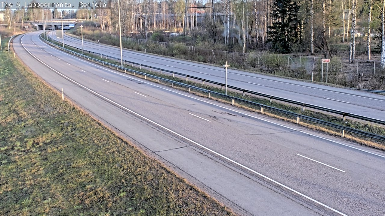Weather Camera Image Road 6 Lappeenranta, Reijola, Lappeenranta, Etelä-Karjala