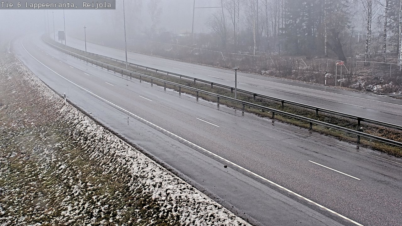 Weather Camera Image Road 6 Lappeenranta, Reijola, Lappeenranta, Etelä-Karjala