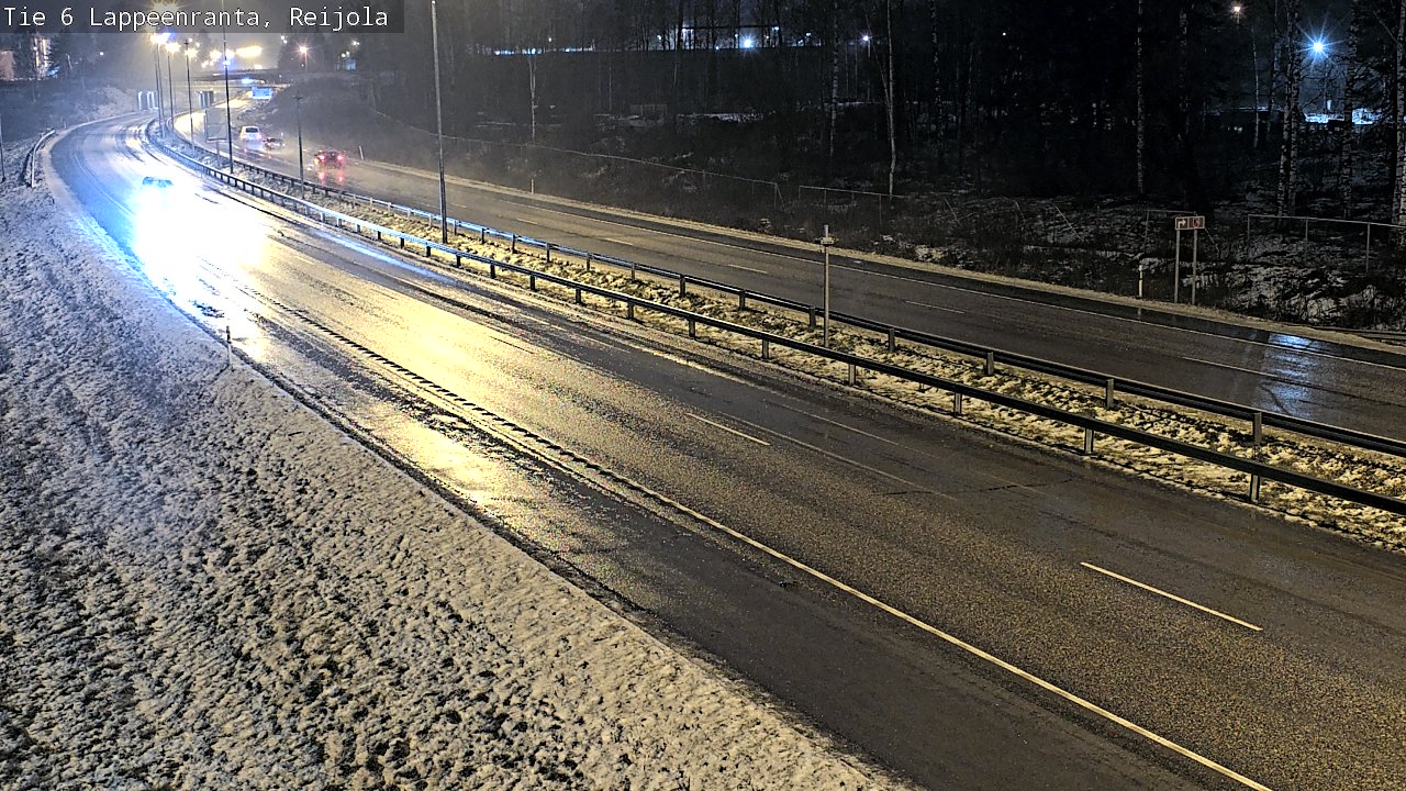 Weather Camera Image Road 6 Lappeenranta, Reijola, Lappeenranta, Etelä-Karjala