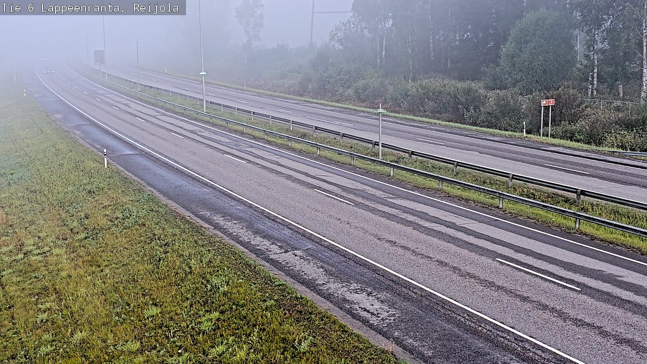 Weather Camera Image Road 6 Lappeenranta, Reijola, Lappeenranta, Etelä-Karjala
