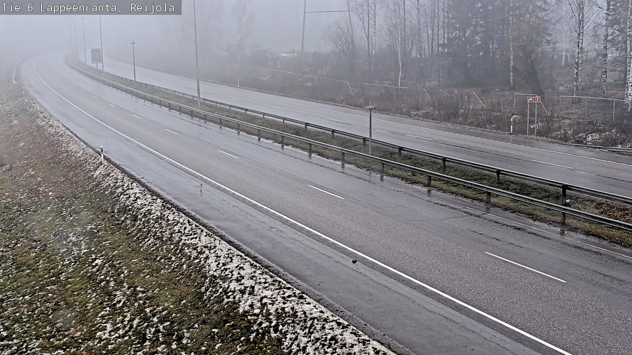 Weather Camera Image Road 6 Lappeenranta, Reijola, Lappeenranta, Etelä-Karjala