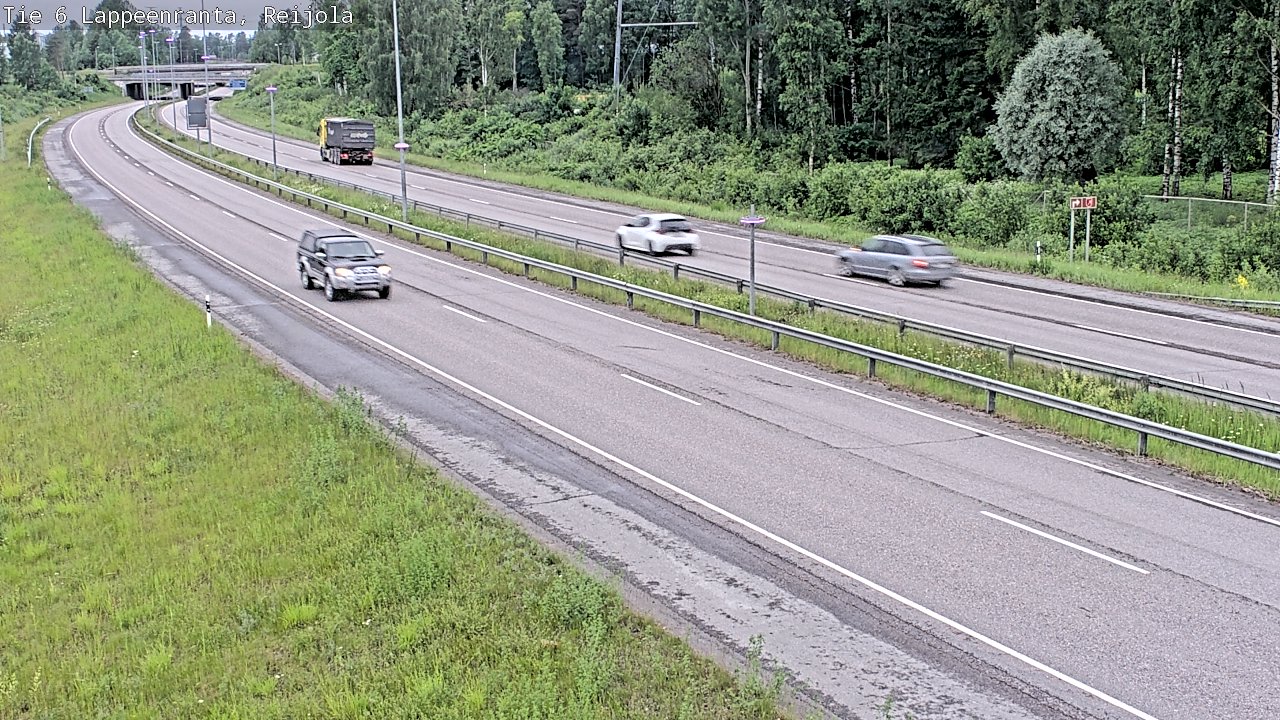 Weather Camera Image Road 6 Lappeenranta, Reijola, Lappeenranta, Etelä-Karjala