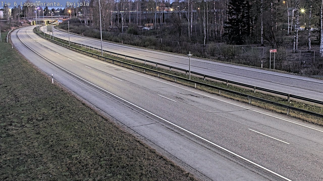 Weather Camera Image Road 6 Lappeenranta, Reijola, Lappeenranta, Etelä-Karjala