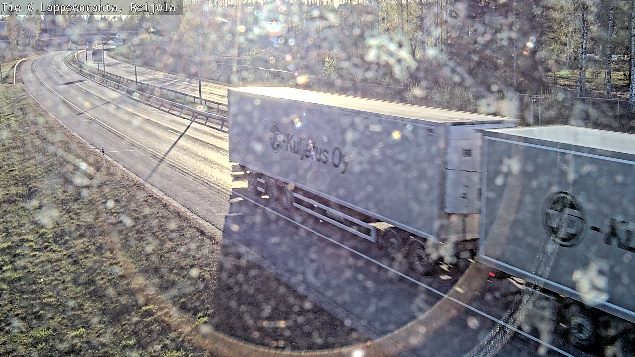 Weather Camera Image Road 6 Lappeenranta, Reijola, Lappeenranta, Etelä-Karjala