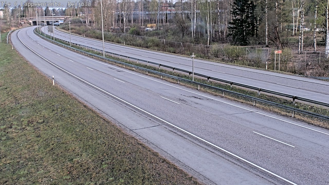 Weather Camera Image Road 6 Lappeenranta, Reijola, Lappeenranta, Etelä-Karjala