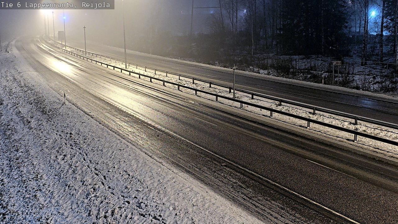 Weather Camera Image Road 6 Lappeenranta, Reijola, Lappeenranta, Etelä-Karjala