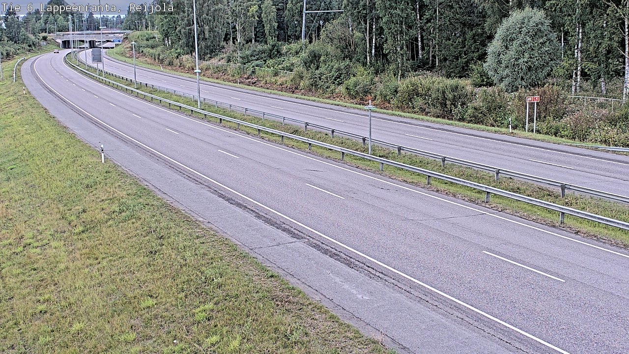 Weather Camera Image Road 6 Lappeenranta, Reijola, Lappeenranta, Etelä-Karjala