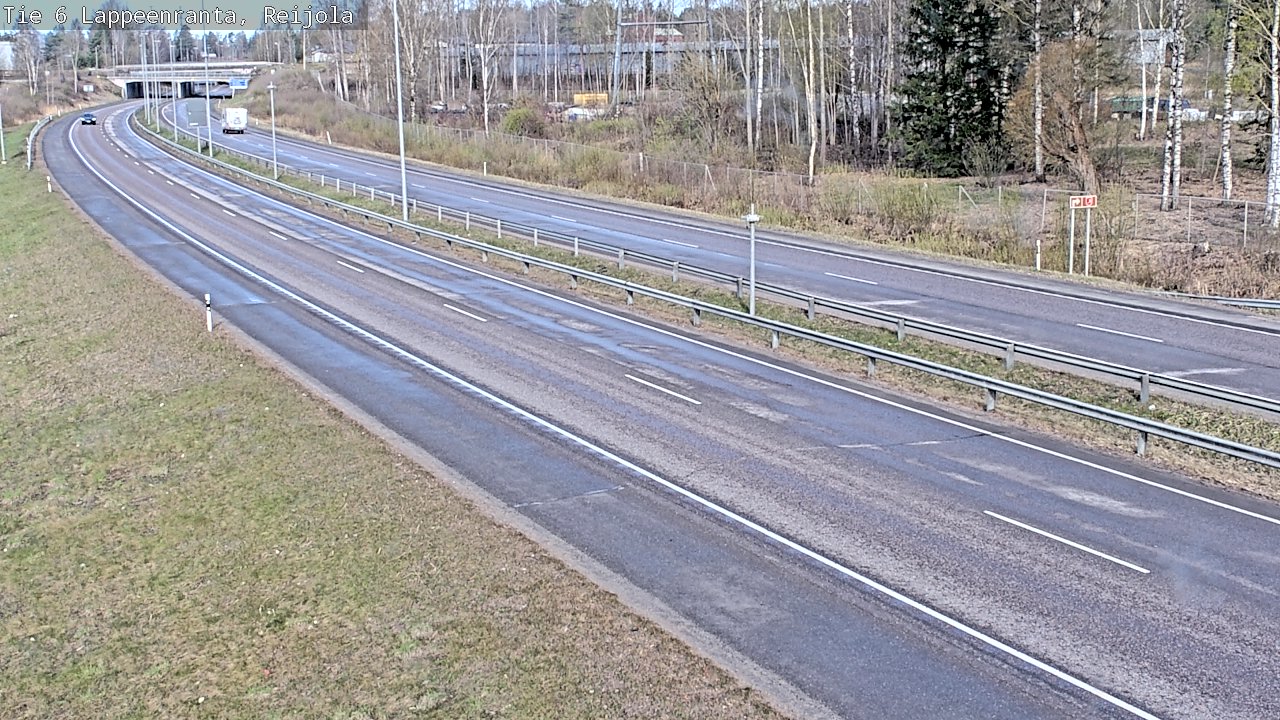 Weather Camera Image Road 6 Lappeenranta, Reijola, Lappeenranta, Etelä-Karjala