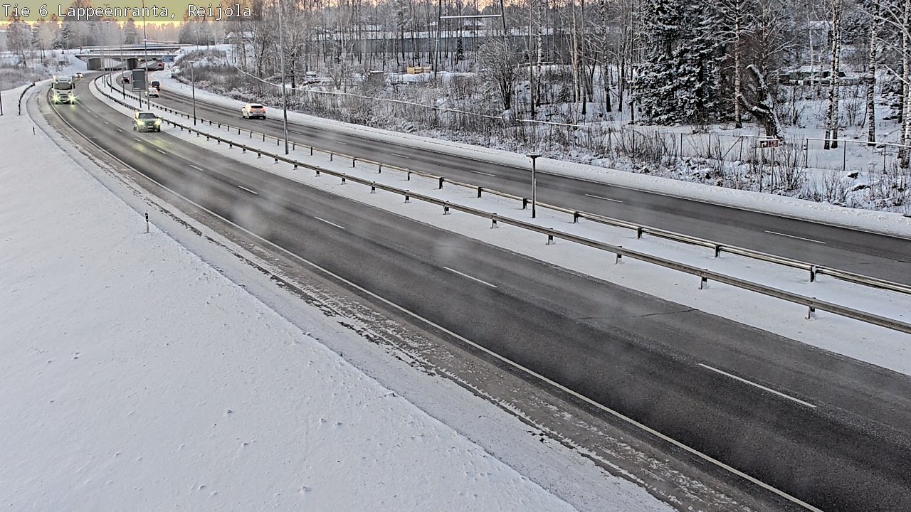 Weather Camera Image Road 6 Lappeenranta, Reijola, Lappeenranta, Etelä-Karjala