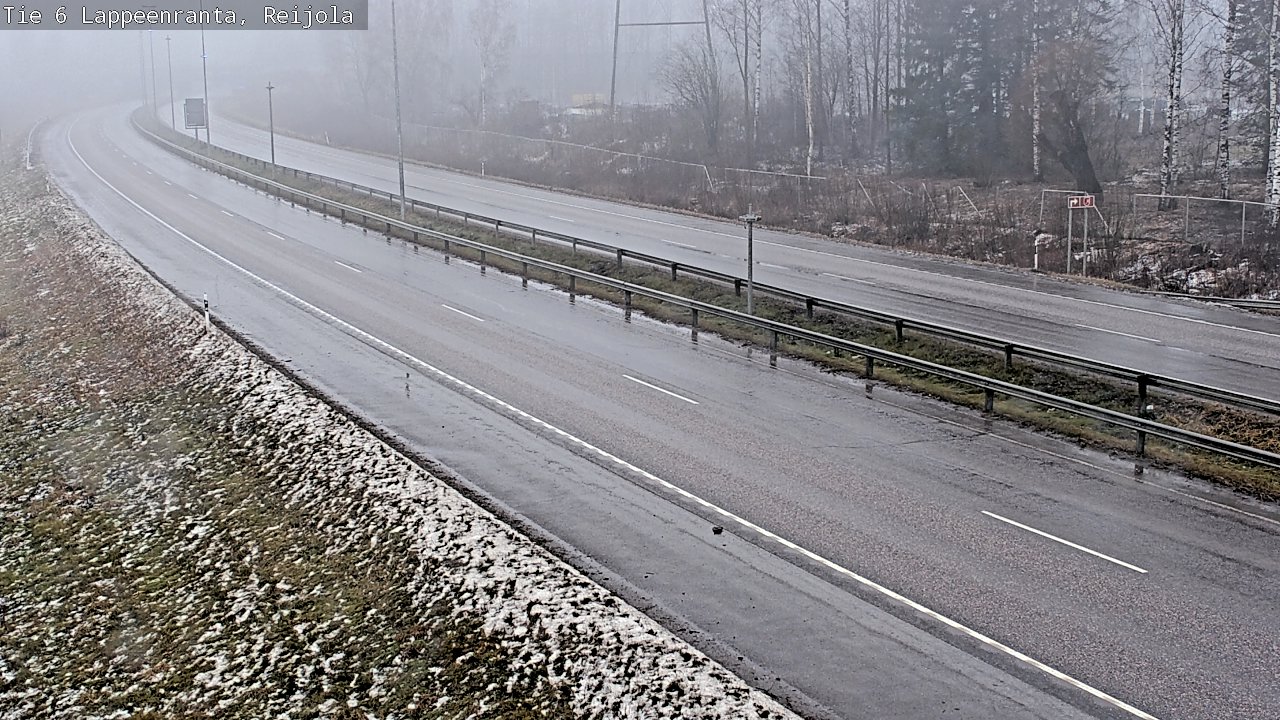 Weather Camera Image Road 6 Lappeenranta, Reijola, Lappeenranta, Etelä-Karjala