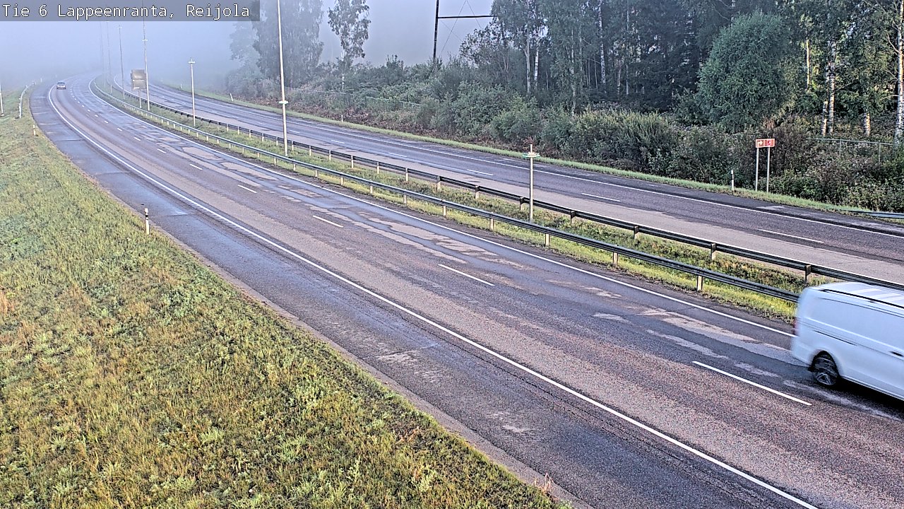 Weather Camera Image Road 6 Lappeenranta, Reijola, Lappeenranta, Etelä-Karjala