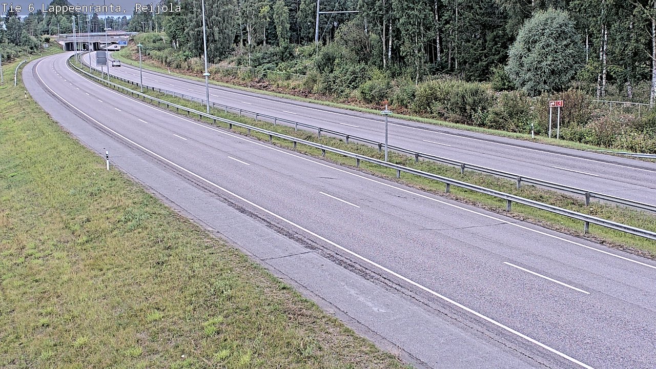 Weather Camera Image Road 6 Lappeenranta, Reijola, Lappeenranta, Etelä-Karjala