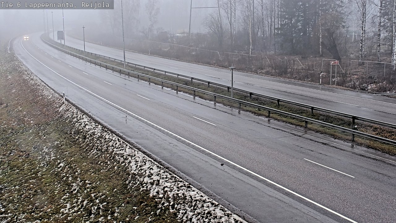 Weather Camera Image Road 6 Lappeenranta, Reijola, Lappeenranta, Etelä-Karjala