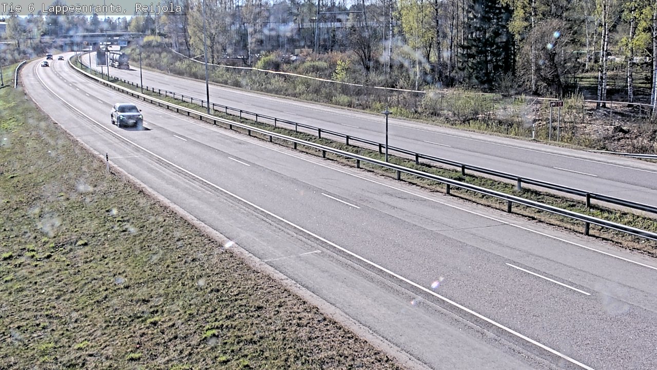 Weather Camera Image Road 6 Lappeenranta, Reijola, Lappeenranta, Etelä-Karjala