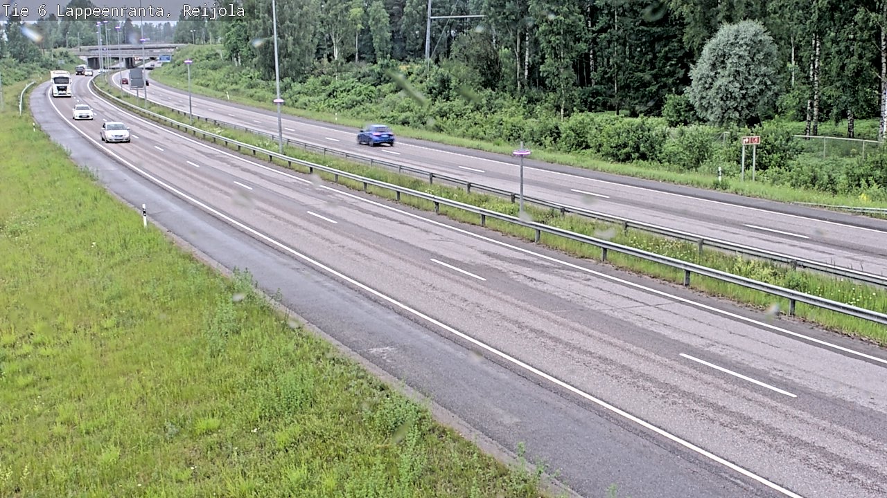 Weather Camera Image Road 6 Lappeenranta, Reijola, Lappeenranta, Etelä-Karjala