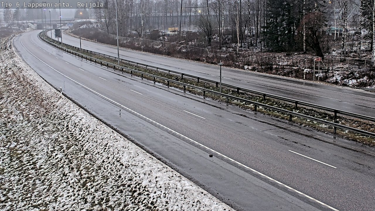 Weather Camera Image Road 6 Lappeenranta, Reijola, Lappeenranta, Etelä-Karjala