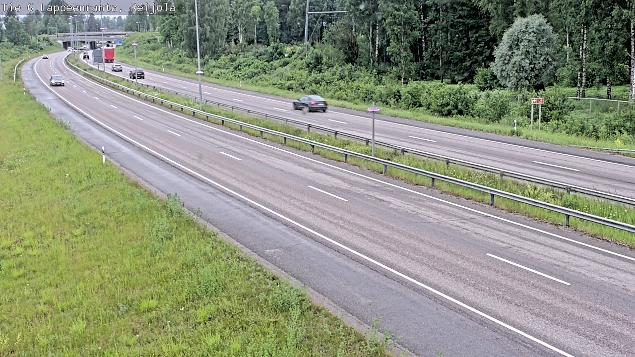 Weather Camera Image Road 6 Lappeenranta, Reijola, Lappeenranta, Etelä-Karjala