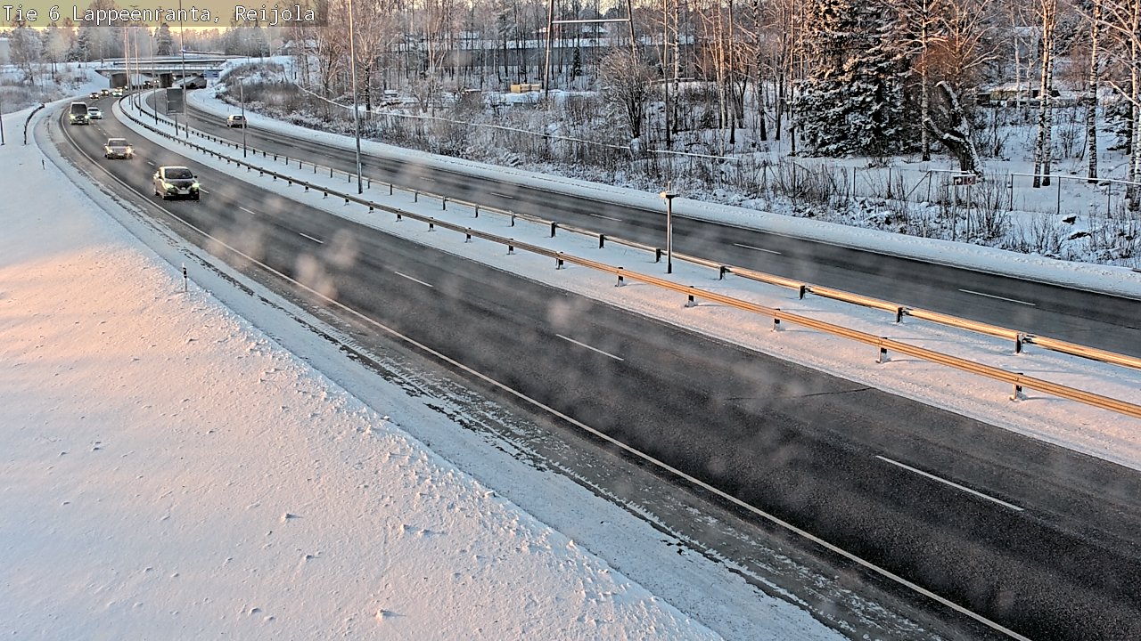 Weather Camera Image Väg 6 Villmanstrand, Reijola, Lappeenranta, Etelä-Karjala
