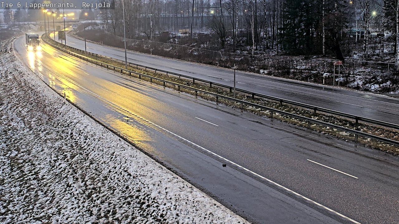 Weather Camera Image Road 6 Lappeenranta, Reijola, Lappeenranta, Etelä-Karjala