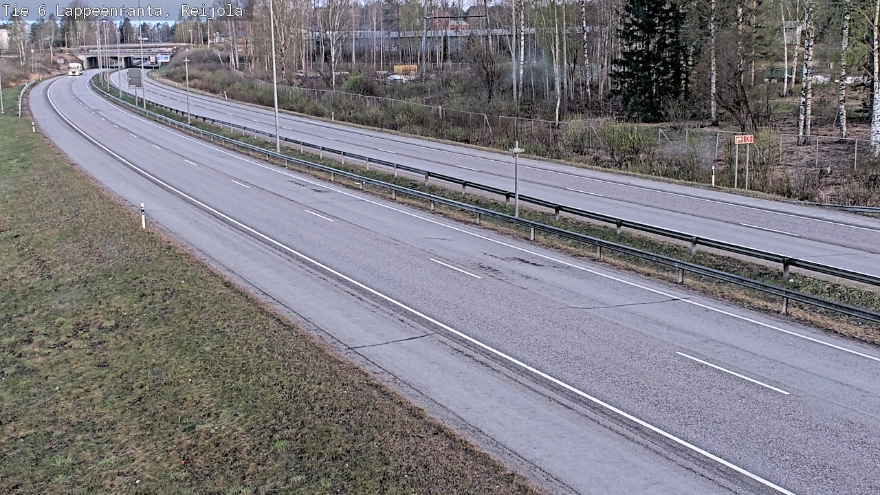 Weather Camera Image Road 6 Lappeenranta, Reijola, Lappeenranta, Etelä-Karjala