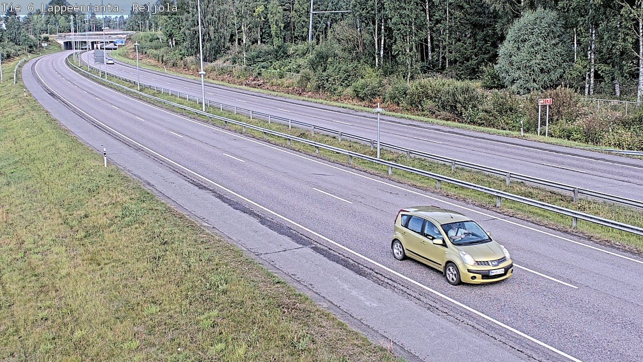 Weather Camera Image Road 6 Lappeenranta, Reijola, Lappeenranta, Etelä-Karjala
