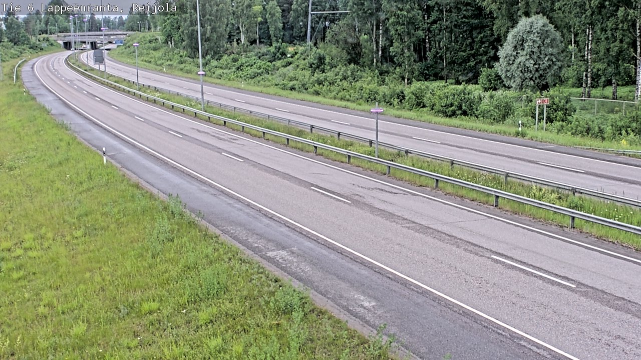 Weather Camera Image Road 6 Lappeenranta, Reijola, Lappeenranta, Etelä-Karjala