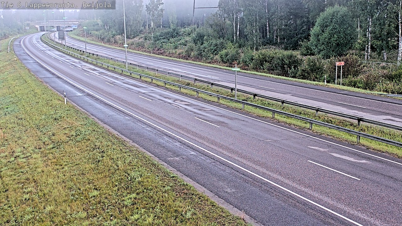 Weather Camera Image Road 6 Lappeenranta, Reijola, Lappeenranta, Etelä-Karjala