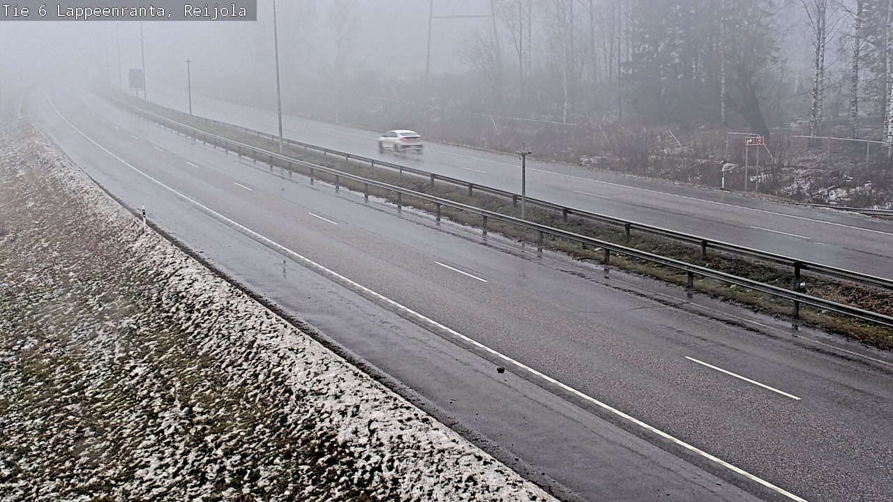 Weather Camera Image Road 6 Lappeenranta, Reijola, Lappeenranta, Etelä-Karjala