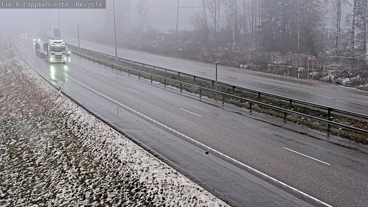 Weather Camera Image Road 6 Lappeenranta, Reijola, Lappeenranta, Etelä-Karjala