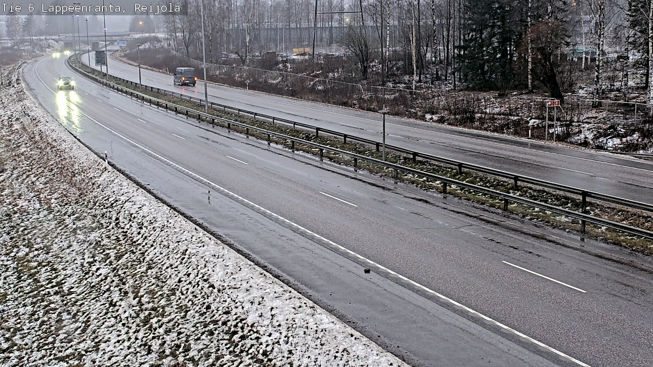 Weather Camera Image Road 6 Lappeenranta, Reijola, Lappeenranta, Etelä-Karjala