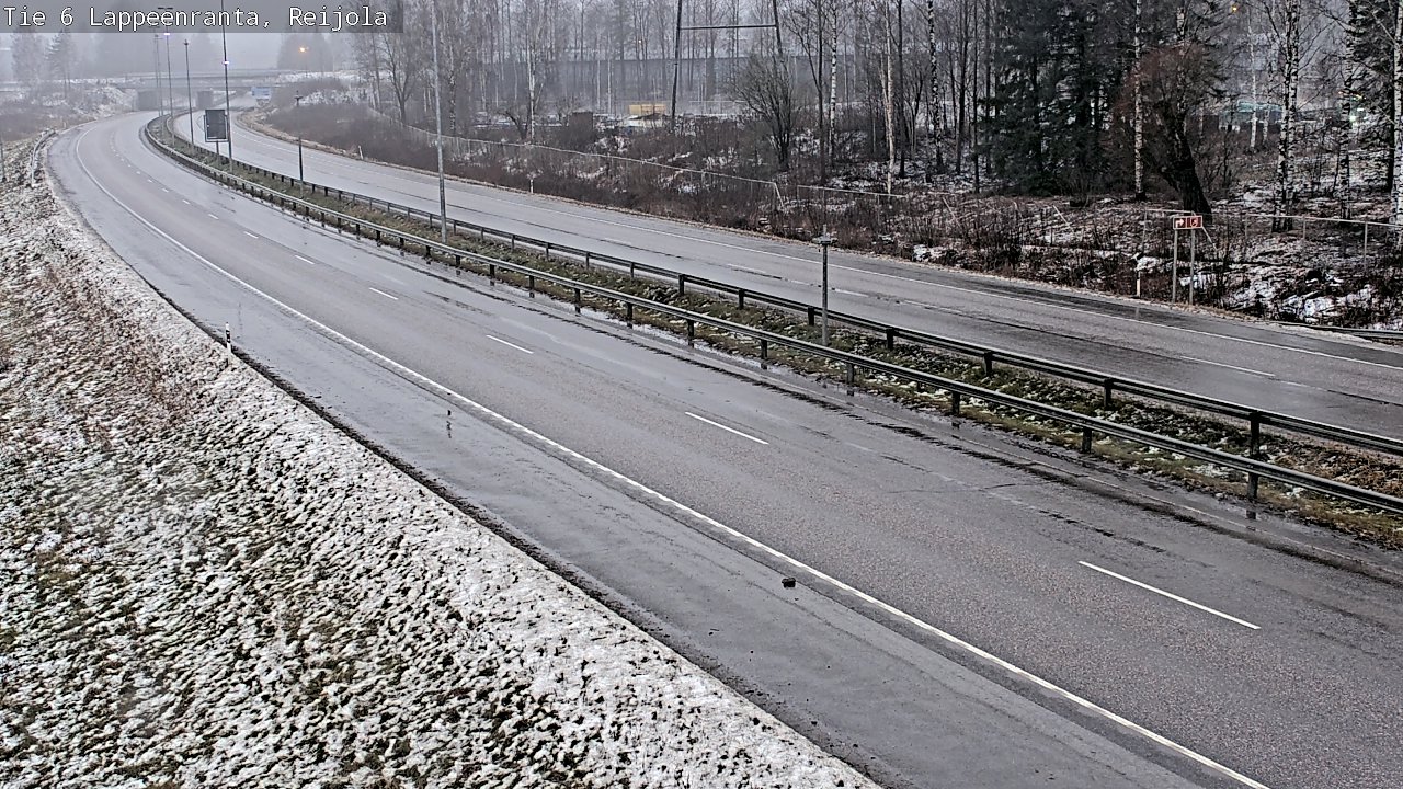 Weather Camera Image Road 6 Lappeenranta, Reijola, Lappeenranta, Etelä-Karjala