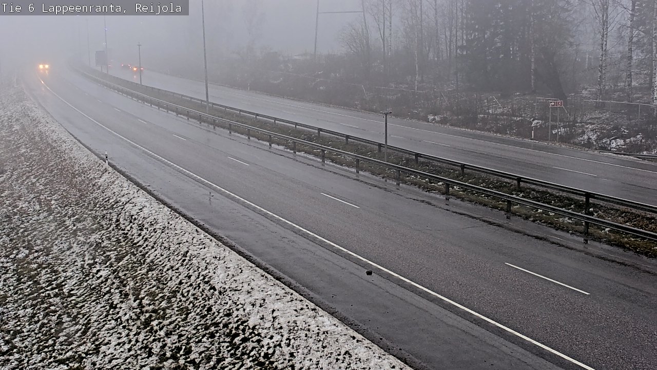 Weather Camera Image Road 6 Lappeenranta, Reijola, Lappeenranta, Etelä-Karjala