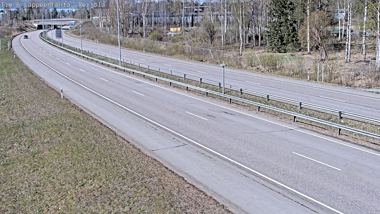 Weather Camera Image Road 6 Lappeenranta, Reijola, Lappeenranta, Etelä-Karjala
