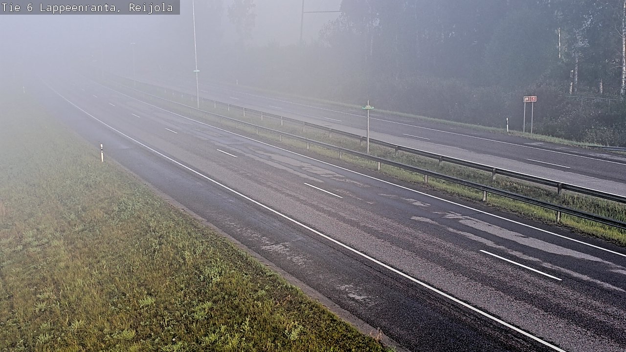 Weather Camera Image Road 6 Lappeenranta, Reijola, Lappeenranta, Etelä-Karjala