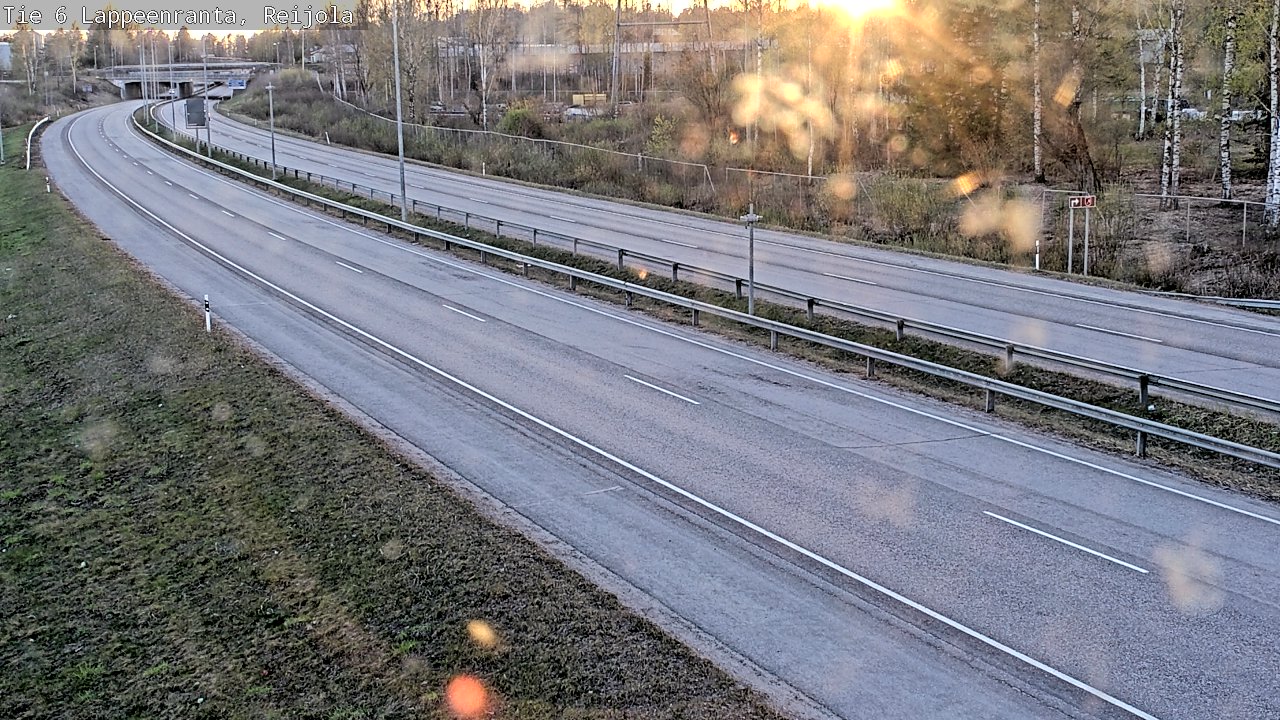 Weather Camera Image Road 6 Lappeenranta, Reijola, Lappeenranta, Etelä-Karjala