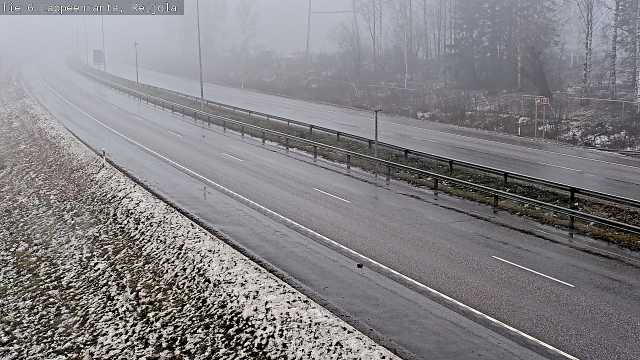 Weather Camera Image Road 6 Lappeenranta, Reijola, Lappeenranta, Etelä-Karjala
