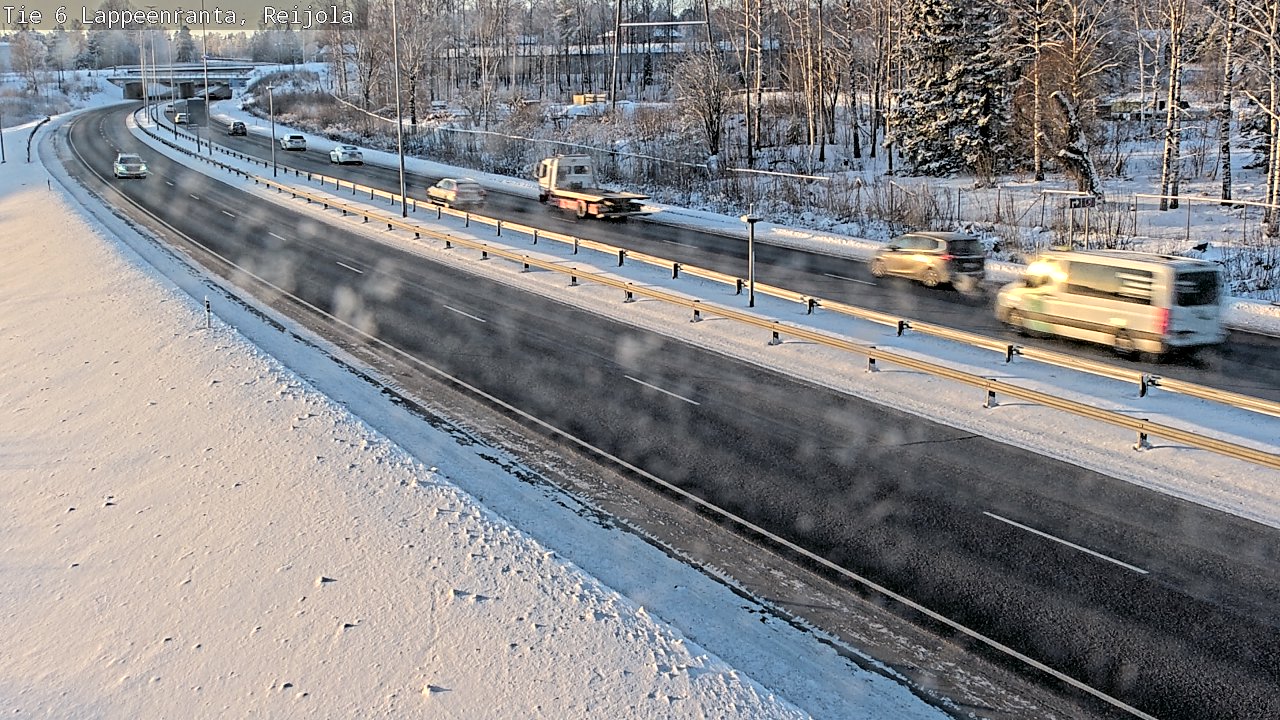 Weather Camera Image Väg 6 Villmanstrand, Reijola, Lappeenranta, Etelä-Karjala