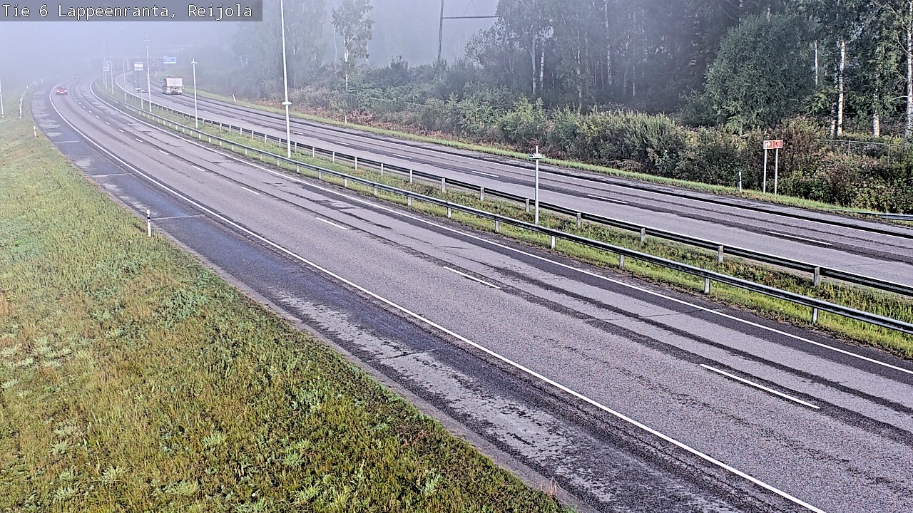 Weather Camera Image Road 6 Lappeenranta, Reijola, Lappeenranta, Etelä-Karjala