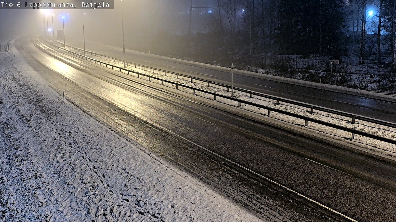 Weather Camera Image Road 6 Lappeenranta, Reijola, Lappeenranta, Etelä-Karjala