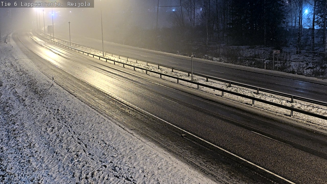 Weather Camera Image Road 6 Lappeenranta, Reijola, Lappeenranta, Etelä-Karjala