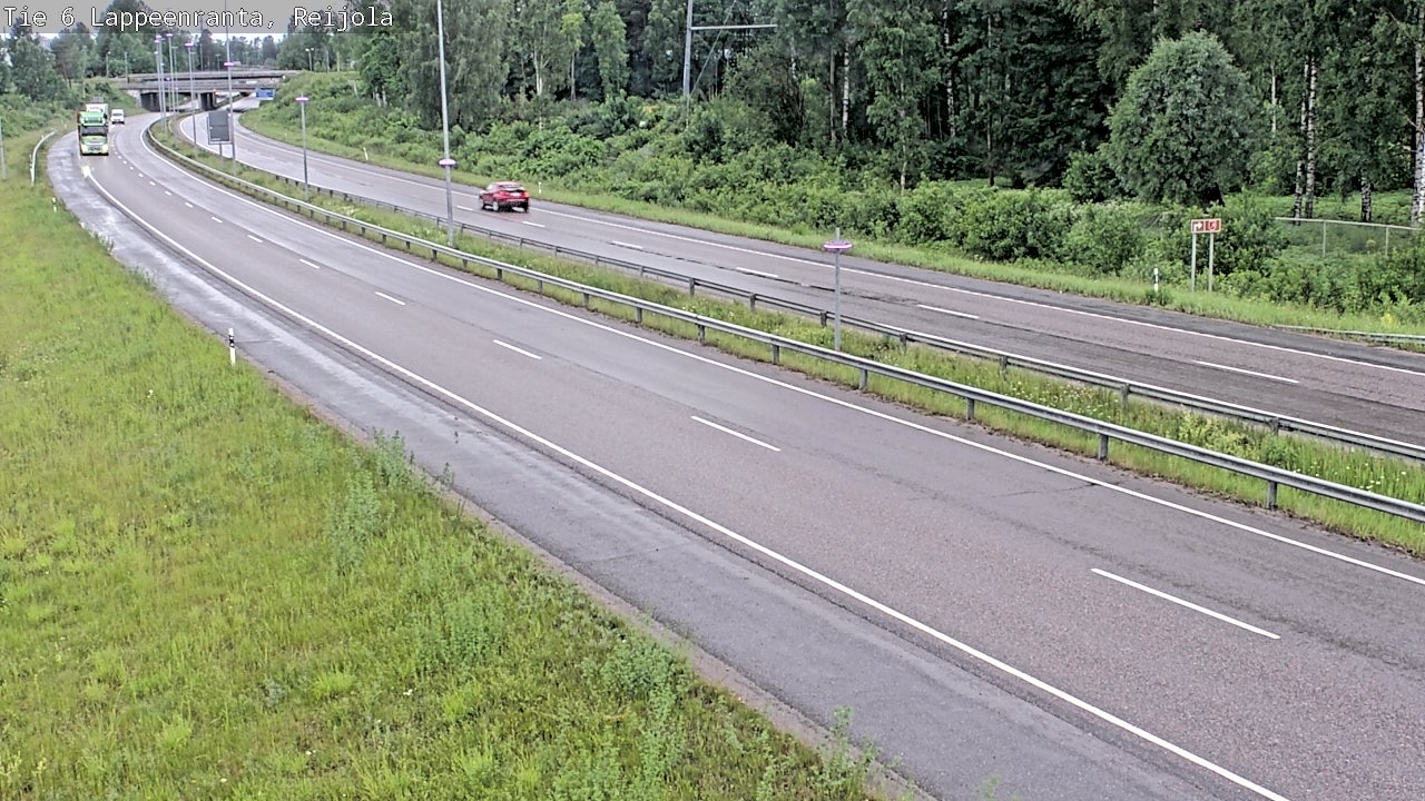 Weather Camera Image Road 6 Lappeenranta, Reijola, Lappeenranta, Etelä-Karjala