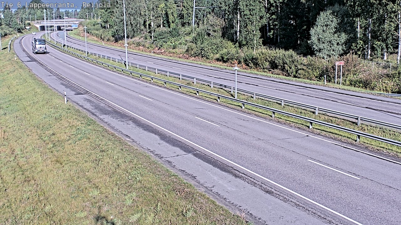 Weather Camera Image Road 6 Lappeenranta, Reijola, Lappeenranta, Etelä-Karjala
