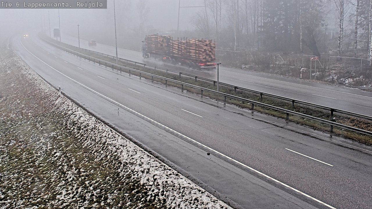 Weather Camera Image Road 6 Lappeenranta, Reijola, Lappeenranta, Etelä-Karjala