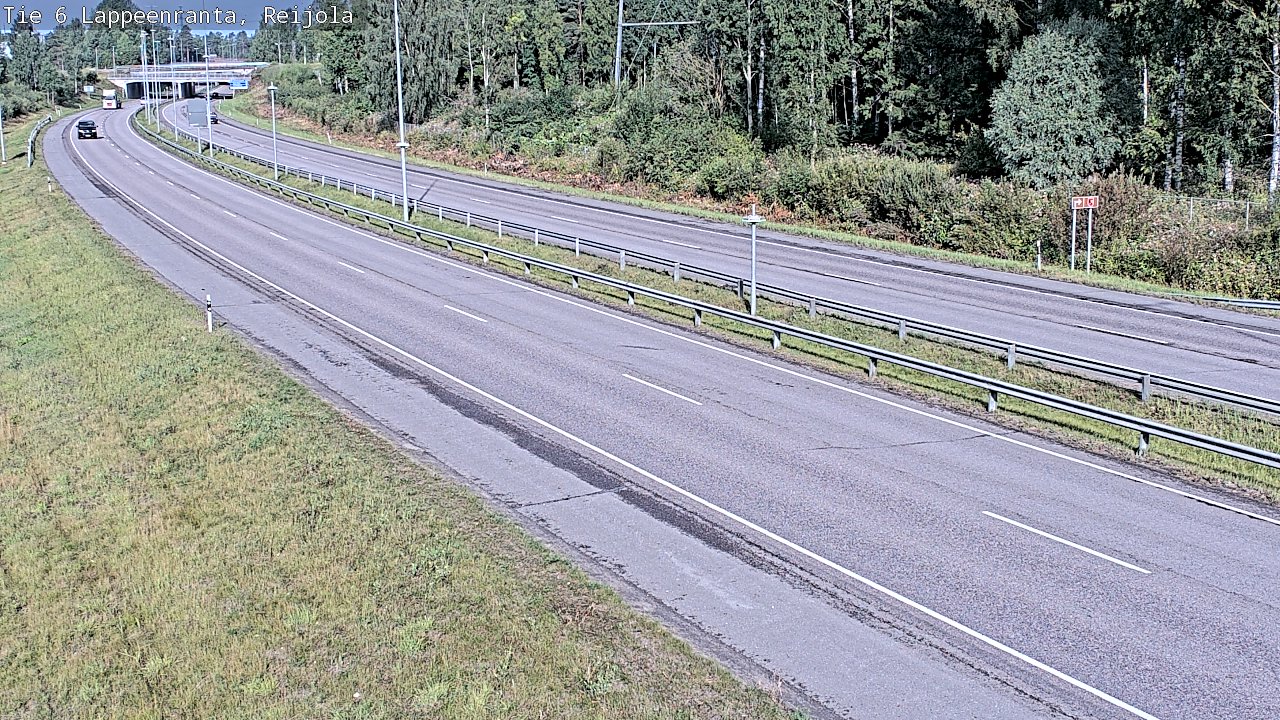 Weather Camera Image Road 6 Lappeenranta, Reijola, Lappeenranta, Etelä-Karjala