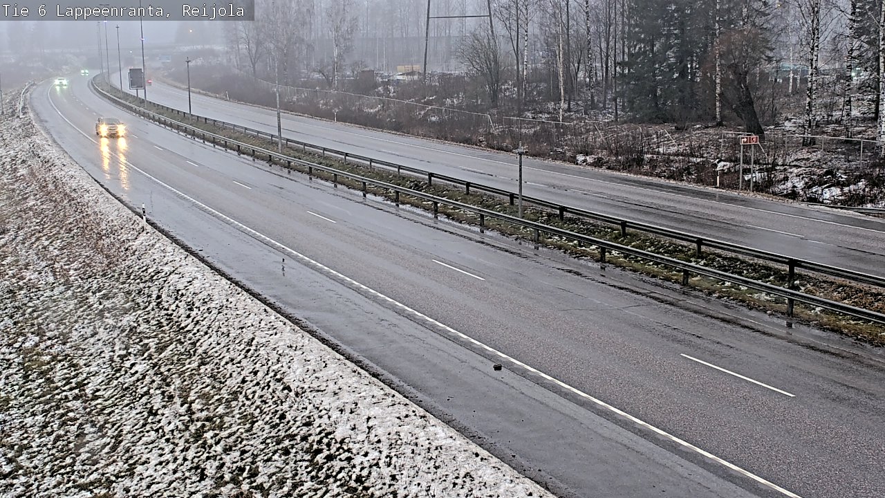 Weather Camera Image Road 6 Lappeenranta, Reijola, Lappeenranta, Etelä-Karjala