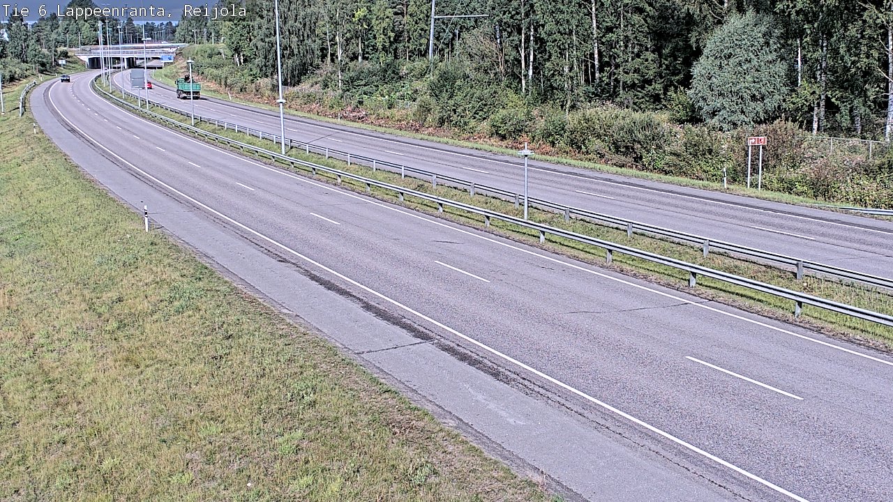 Weather Camera Image Road 6 Lappeenranta, Reijola, Lappeenranta, Etelä-Karjala